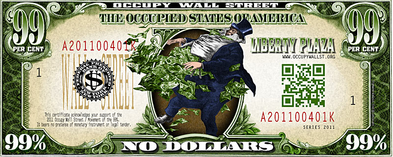 Occupy Wall Street Protest Currency